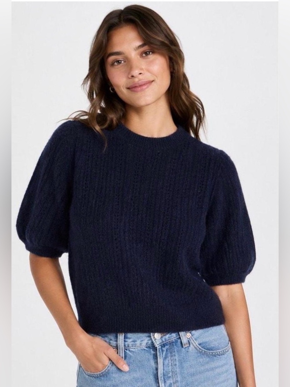 Madewell CloudSoft Short Sleeve Sweater NWT XXS